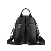 Student Vegetable Tanned Leather Backpack green front view