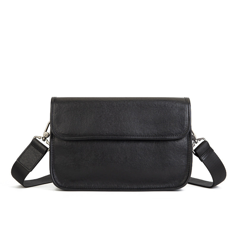 Business Vegetable Tanned Leather Crossbody Bag green front view