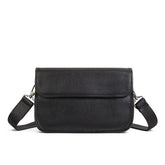 Business Vegetable Tanned Leather Crossbody Bag green front view