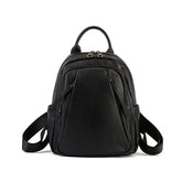 Multi Vegetable Tanned Leather Backpack green front view