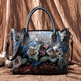 Made Vegetable Tanned Leather Crossbody Bag gray strap view
