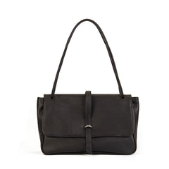 Messenger Vegetable Tanned Leather Crossbody Bag brown front view