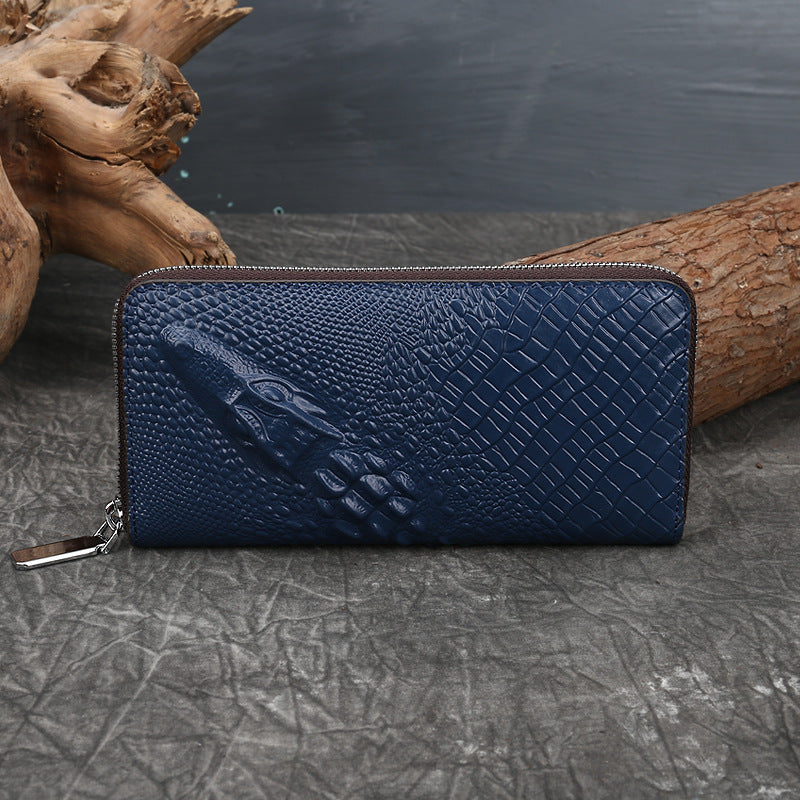 Made Vegetable Tanned Leather Card Holder green strap view