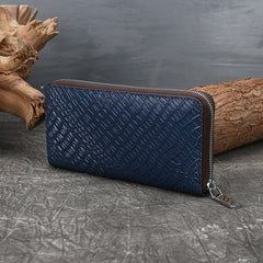 Made Vegetable Tanned Leather Card Holder gray side view