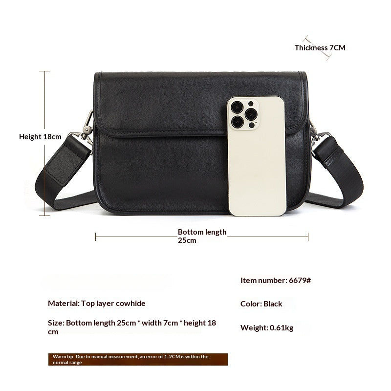 Business Vegetable Tanned Leather Crossbody Bag gray interior view